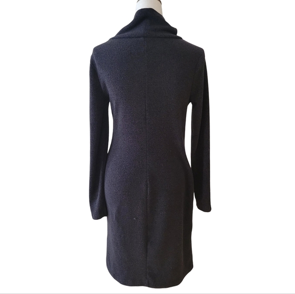 Banana Republic Black Cowl Neck Sweater Dress Size Small - Picture 4 of 5